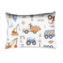 Bacati - Construction Yellow Orange Blue Gray 3 Pc Toddler Bed Sheet Set -Baby Trend Sales Store GUEST 9ed6d6a5 deb4 4aaa 973f 000b9ae043a3