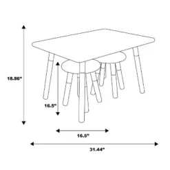 Kids' Dipped Table And Stool Set - ACEssentials -Baby Trend Sales Store GUEST a589ca04 3acc 4a29 856f 9a4369f49252