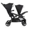Baby Trend Sit N' Stand Double Stroller 2.0 DLX With 5 Point Safety Harness, Canopy, Extra Basket, 2 Cup Holders & Covered Compartment, Modern Khaki