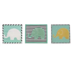 Bacati - Elephants Mint/Yellow/Gray 10 Pc Crib Bedding Set With Long Rail Guard Cover -Baby Trend Sales Store GUEST a779bd53 1bc2 4d5a 974d d9735c40e750