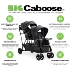 Joovy Big Caboose Triple Stroller,