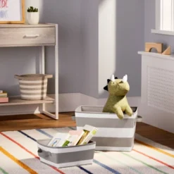 Canvas Striped Kids' Bin - Pillowfort™ -Baby Trend Sales Store GUEST aaace308 619c 404c a877 e776e04da934