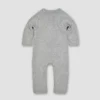 Burt's Bees Baby Burt's Bees Baby® Baby Organic Cotton Quilted Bee Wrap Front Jumpsuit - Heather Gray