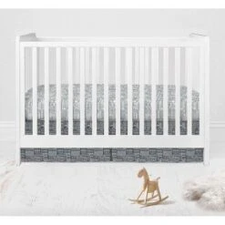 Bacati - Clouds In The City Mint/Gray 10 Pc Crib Bedding Set With Long Rail Guard Cover -Baby Trend Sales Store GUEST b1b7520b 17af 49e5 a656 59c87d2e3a2d