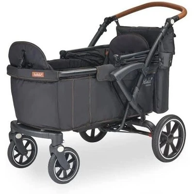 Larktale Sprout Single-to-Double Stroller/Wagon - Expandable And Foldable Stroller Wagon For Kids With Canopy, Storage, And Accessories - Byron Black 2 Larktale Sprout Single-to-Double Stroller/Wagon - Expandable And Foldable Stroller Wagon For Kids With Canopy, Storage, And Accessories - Byron Black - Image 2