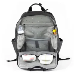 TWELVElittle Unisex Courage Diaper Bag - Charcoal