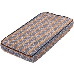 Bacati - Liam Orange/Navy Large Triangles Quilted Muslin Changing Pad Cover -Baby Trend Sales Store GUEST b78e9c31 0833 44d6 bf34 9819ba14af07