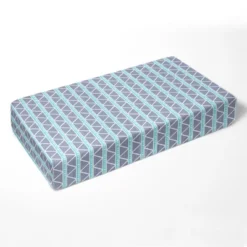 Bacati - Liam Large Triangles Aqua Navy Muslin 3 Pc Toddler Bed Sheet Set -Baby Trend Sales Store GUEST b7c31590 a2d4 4e6f a6d5 68ae8426ac81