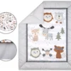 The Peanutshell Woodland Walk Crib Bedding Set, 4pc To 8pc, Grey Animal