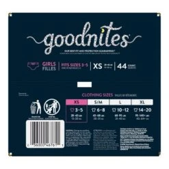 Goodnites Girls' Nighttime Bedwetting Underwear - (Select Size And Count) 20 Goodnites Girls' Nighttime Bedwetting Underwear - (Select Size And Count) -Baby Trend Sales Store GUEST c48f7a6b 690b 4681 ba03 fd4b3d823d05