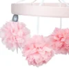 Lambs & Ivy Signature Botanical Baby Pink Floral Musical Baby Crib Mobile