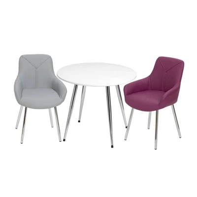 Kids' Table With 2 Modern Upholstered Chairs - Gift Mark 6 Kids' Table With 2 Modern Upholstered Chairs - Gift Mark - Image 6
