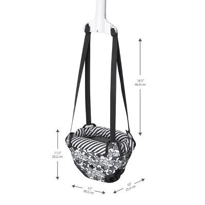 Evenflo Exersaucer Doorway Jumper Star Power - Black 8 Evenflo Exersaucer Doorway Jumper Star Power - Black - Image 8