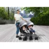 Jeep PowerGlyde Side-by-Side Double Stroller By Delta Children - Gray