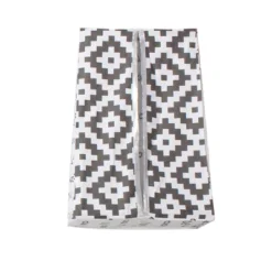 Bacati - Love Aztec Design/Print Gray/Silver 6 Pc Crib Bedding Set With Long Rail Guard Cover -Baby Trend Sales Store GUEST dd013d28 15b6 4634 8f20 c05c48ebb58a