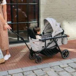 Larktale Crossover All-in-One Stroller And Wagon - Convert From A Single Baby Stroller To A Two Seater Pull Wagon With Canopy - Nightcliff Stone -Baby Trend Sales Store GUEST dd7e8f3a 4078 48ed b8d0 7f3a92ec1beb