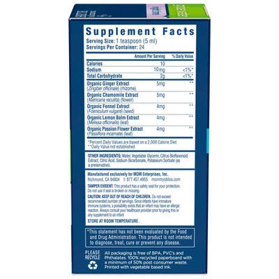 Mommy’s Bliss Mommy's Bliss Gripe Water Night Time For Colic, Gas Or Stomach Discomfort - 4 Fl Oz 7 Mommy’s Bliss Mommy's Bliss Gripe Water Night Time For Colic, Gas Or Stomach Discomfort - 4 Fl Oz - Image 7