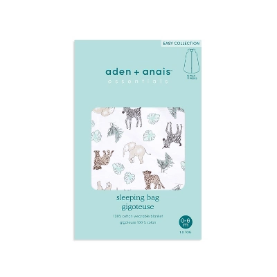Aden + Anais Essentials Cotton Easy Sleeping Bag - Jungle Animals 1 Aden + Anais Essentials Cotton Easy Sleeping Bag - Jungle Animals