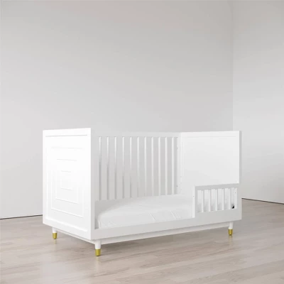 Room & Joy Rory Toddler Rail With Spindles - White 3 Room & Joy Rory Toddler Rail With Spindles - White - Image 3