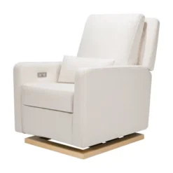 Babyletto Sigi Glider Recliner With Electronic Control And USB With Light Wood Base - Greenguard Gold Certified -Baby Trend Sales Store GUEST e8f5a2c3 9eee 4caf bc01 af0592962add