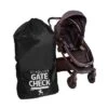 J.L. Childress Gate Check Bag For Single & Double Strollers, Black, Height 46"