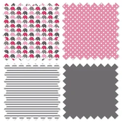 Bacati - Elephants Pink/Fuschia/Gray Mini Elephants Quilted Top Changing Pad Cover -Baby Trend Sales Store GUEST f1d93196 8c9f 4a35 8d39 5f65fa560e3e