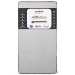 Beautyrest Black Diamond 2 Stage Crib And Toddler Mattress - White