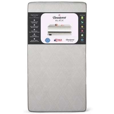 Beautyrest Black Diamond 2 Stage Crib And Toddler Mattress - White 1 Beautyrest Black Diamond 2 Stage Crib And Toddler Mattress - White