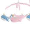 NoJo Under The Sea Whimsy Whales And Narwhals Musical Mobile - Pink And Blue