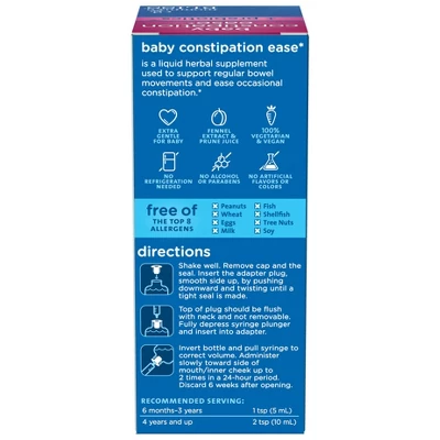 Mommy’s Bliss Mommy's Bliss Baby Constipation Ease + Prebiotics - 4oz (24 Servings) 3 Mommy’s Bliss Mommy's Bliss Baby Constipation Ease + Prebiotics - 4oz (24 Servings) - Image 3