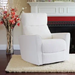 SECOND STORY HOME Soho Swivel Recliner Chair - White -Baby Trend Sales Store GUEST f8ad2046 406c 4f32 9090 742ed4c0f081