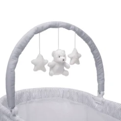 Delta Children Curve Bassinet - White And Gray -Baby Trend Sales Store GUEST f9af37ae 7b44 4349 b626 b827b79187dc