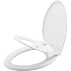 Mayfair By Bemis Little2Big Never Loosens Elongated Plastic Children's Potty Training Toilet Seat With Slow Close Hinge - White -Baby Trend Sales Store GUEST fa470107 6a21 48c5 aebf f883d403613f
