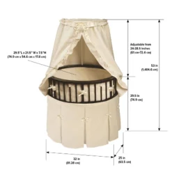 Badger Basket Elite Oval Baby Bassinet With Canopy - Espresso/Ecru 7 Badger Basket Elite Oval Baby Bassinet With Canopy - Espresso/Ecru -Baby Trend Sales Store GUEST ff6b8823 4a40 480e 890c d73c867995af