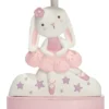 Bedtime Originals Tiny Dancer Pink/White Lamp With Shade & Includes LED Light Bulb By Lambs & Ivy